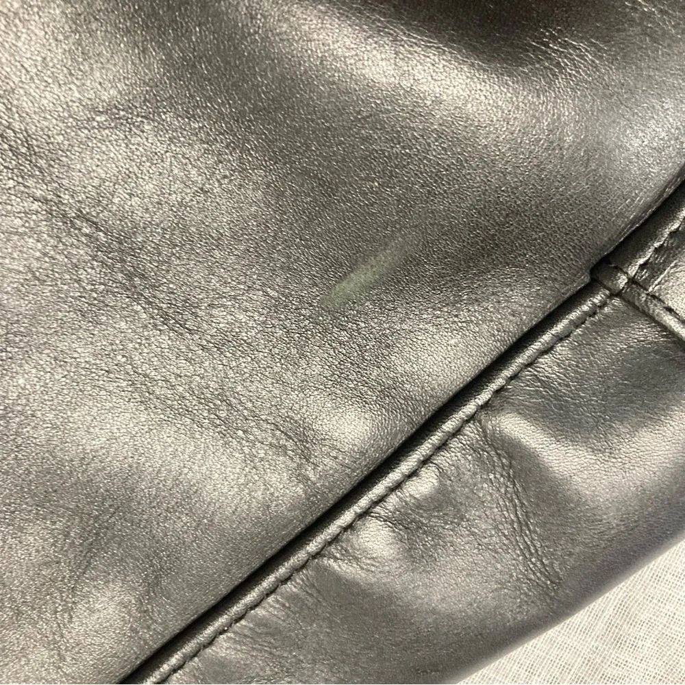Vintage 1990s L.L.Bean AmeriBag Healthy Back Black Leather Sling Backpack Y2K - Picture 5 of 10